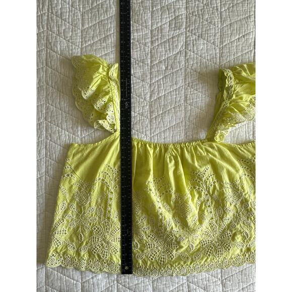 NWT Jennifer Grace Lime Eyelet Embroidered Cotton Tank – Size L - Picture 13 of 13